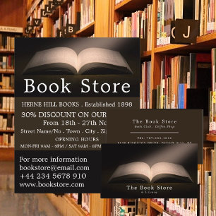 Open Book, Book Store Business Card
