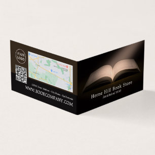 Open Book, Book Store Detailed Loyalty Business Card
