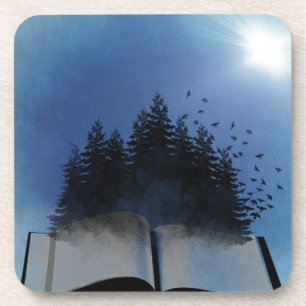 Open Book Forest Coaster