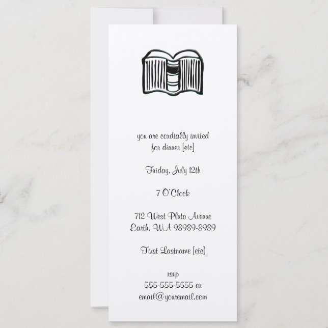 Open Book Invitation (Front)