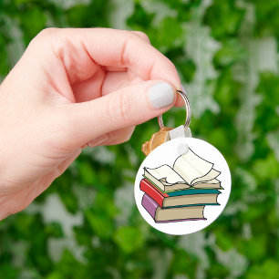 Open Book Keychain