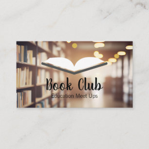 Open Book   Library   Education Business Card