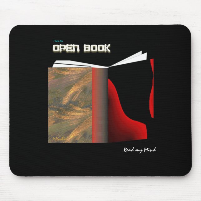 Open Book Mouse Mat (Front)