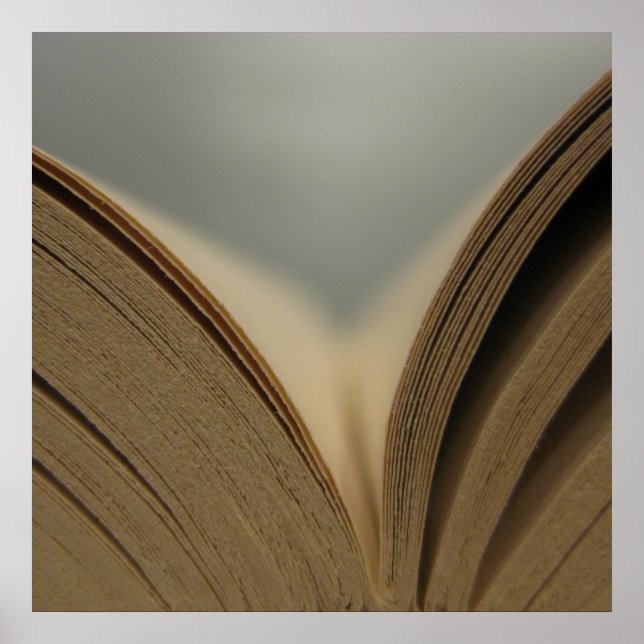 Open Book Pages Poster (Front)