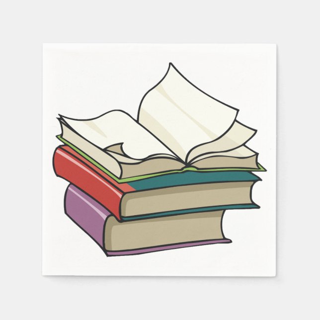 Open Book Paper Napkins (Front)