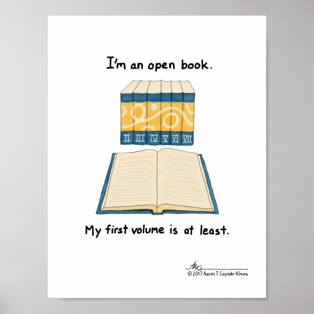 Open Book Print (Front)