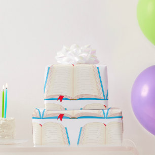 Open Book Wrapping Paper