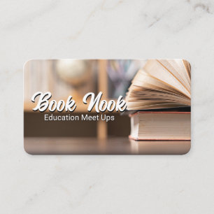 Open Books   Education Learning Business Card