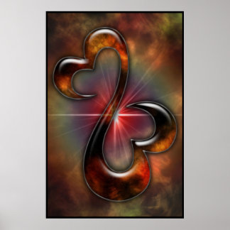 Open but Connected (Open Hearts) Poster