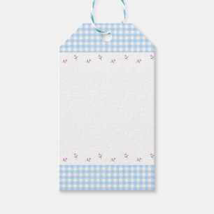 Open & Check (Blue) Gift Tags