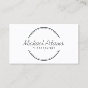 OPEN CIRCLE LOGO in GRAY Business Card