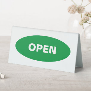 Open Closed Green Red Front Desk