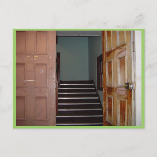 Open Door And Stairwell To Cameron Hall In Univers Postcard