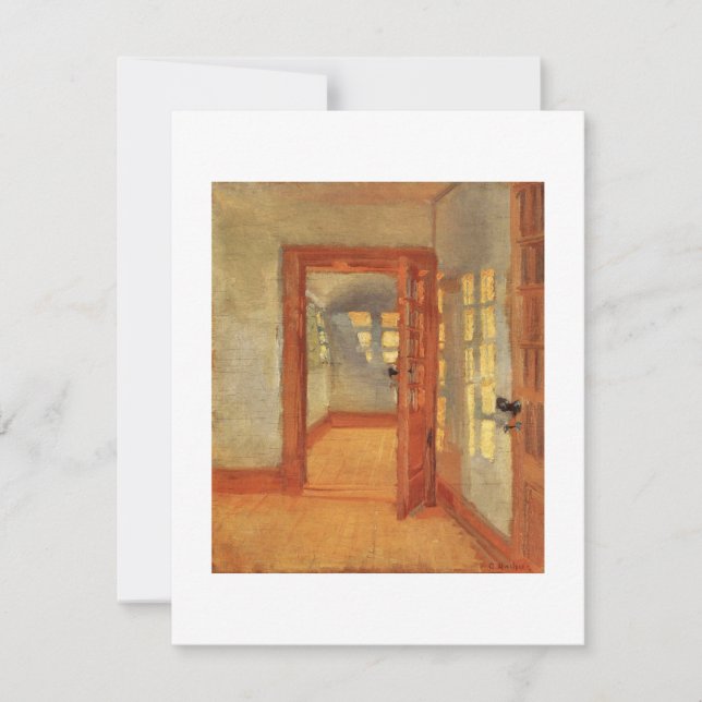 Open door sunny impressionist interior Anna Ancher (Front)