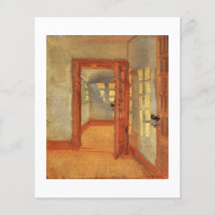 Open door unique small flyer handout door painting