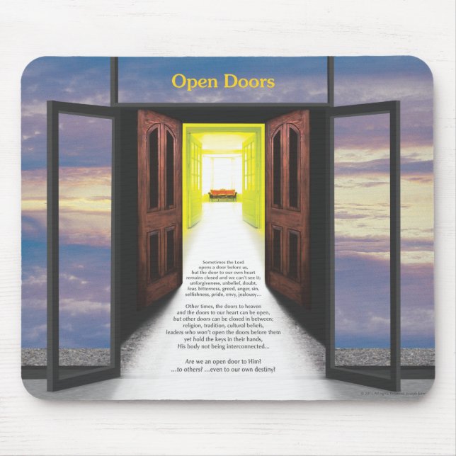 Open Doors (Break In Clouds) by Joseph James Mouse Mat (Front)
