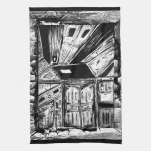Open Doors Tea Towel