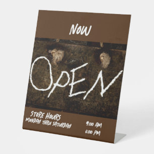 Open For Business Pedestal Sign