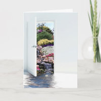 Open Garden Door Sympathy