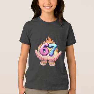 Open Hands Holding 67 Trend Design Tri-Blend Shirt