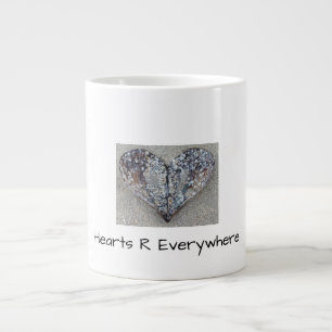 Open Heart Giant Coffee Mug Personalised