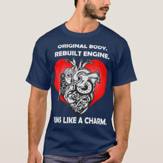 Open Heart Surgery Art Men Women Heart Transplant  T-Shirt