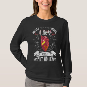 Open Heart Surgery Bypass Awareness Heart Never 3 T-Shirt