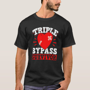 Open Heart Surgery Bypass Awareness Heart Stents A T-Shirt