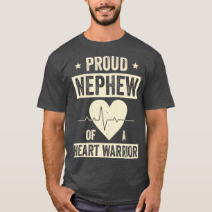 Open Heart Surgery CHD Transplant Nephew of a Hear T-Shirt
