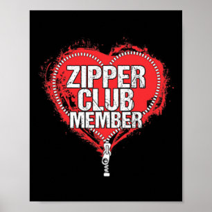Open Heart Surgery Humour Funny Zipper Club Member Poster