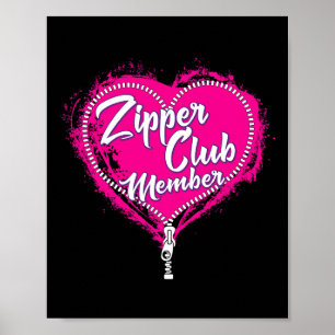 Open Heart Surgery Humour Women's Zipper Club Tee Poster