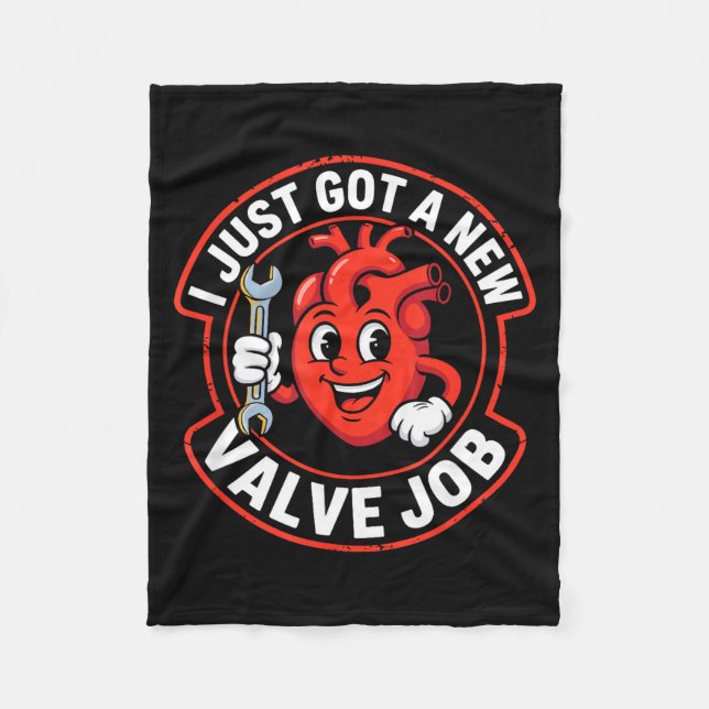 Open Heart Surgery Recovery Funny  Fleece Blanket (Front)