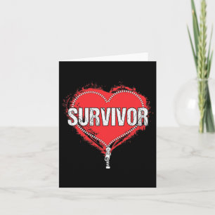 Open Heart Surgery Survivor Cardiac New Life Gift  Card