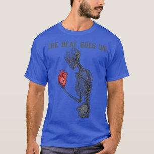 Open Heart Surgery Survivor Cardiology Skeleton Hu T-Shirt