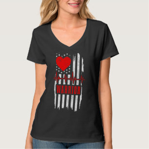 Open Heart Surgery Warrior Patriotic Transplant By T-Shirt