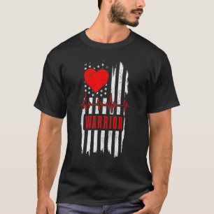Open Heart Surgery Warrior Patriotic Transplant By T-Shirt
