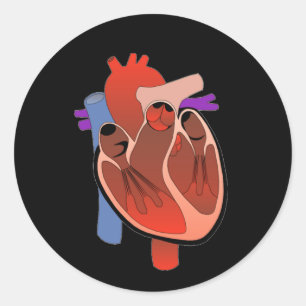 Open Hearted Classic Round Sticker