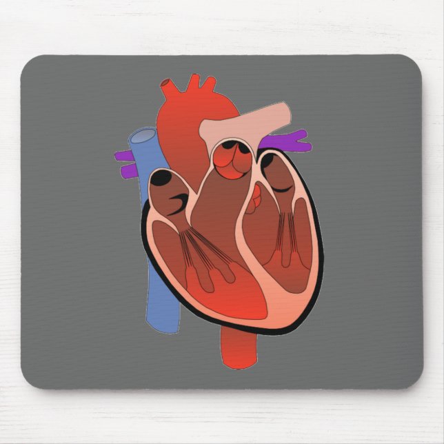 Open Hearted Mouse Mat (Front)