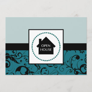 open house announcement : professional damask