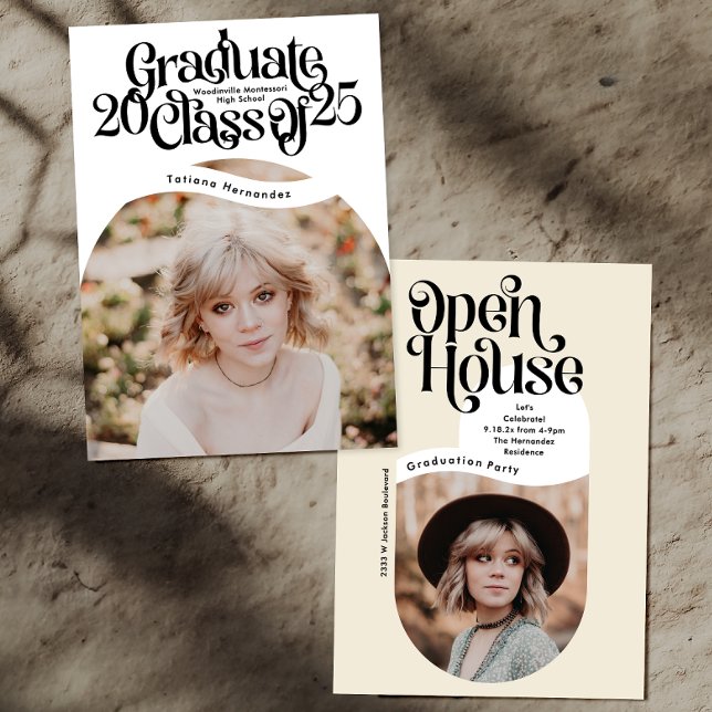 OPEN HOUSE | Class of 2025 HIGH SCHOOL GRADUATION Invitation (Creator Uploaded)