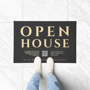 OPEN HOUSE FOR SALE Real Estate Agent Realtor list Doormat