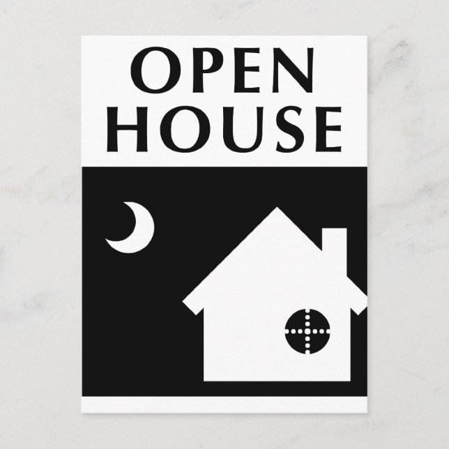 open house / housewarming : pop shapes postcard (Front)