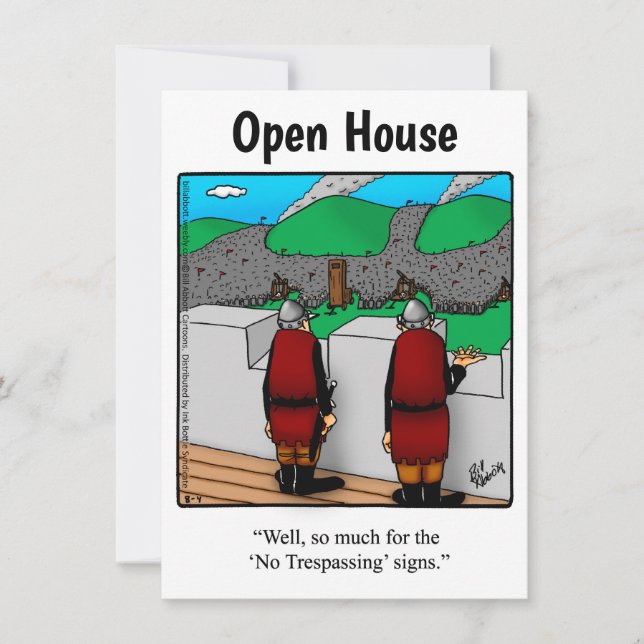 Open House Humourous Invitations "Spectickles" (Front)