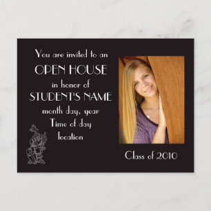 open house invitation postcard