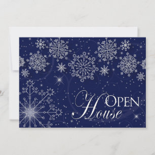 OPEN HOUSE - INVITATION - WINTER SEASON/SNOWFLAKES