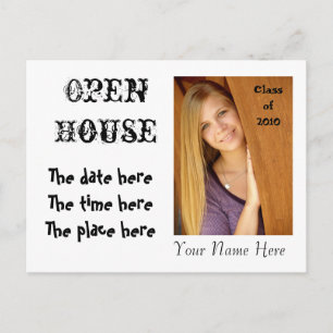 Open House Invitation - you design it - Customised Postcard