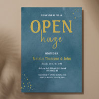  open House Navy Blue Sprinkle Gold 