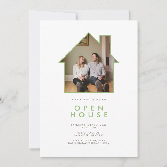 Open House Party Invitation (Front)