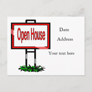 Open House Postcard