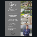 Open House | Real Estate Marketing Flyer<br><div class="desc">Save time and increase productivity with an easy-to-use 'Open House' real estate flyer to market your properties! Simply add three eye-catching photos of the property, photo of real estate agent hosting the event, company logo, and details of the open house. Get your best photos ready for each property to quickly...</div>